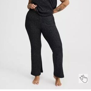 Shimmer Rib pull on flare lounge pant size 3 3x 22 24
